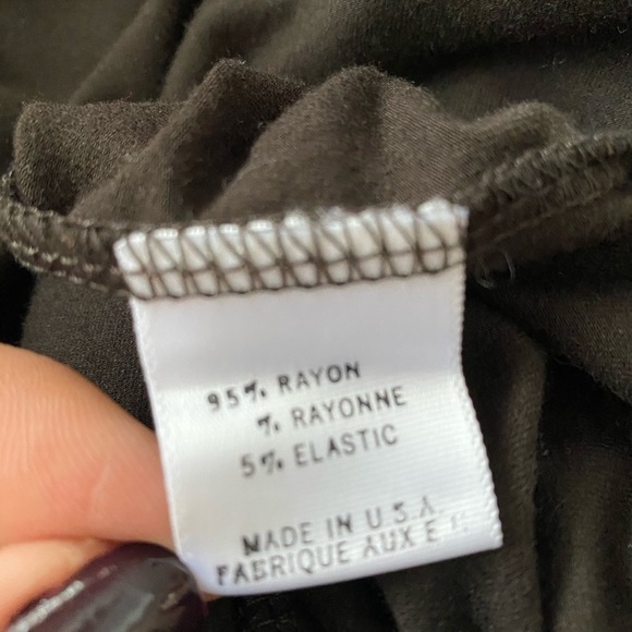 Theory Black 3/4 Sleeve Wrap Top - Picture 5 of 5